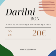 Voleska darilni bon – 20€
